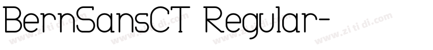 BernSansCT Regular字体转换